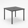 LAUSAINT HOME 37" Square Outdoor Dining Table With Umbrella Hole