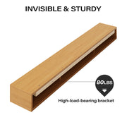 LAUSAINT HOME 60″ Solid Pine Floating Fireplace Mantel Shelf with Hidden Steel Brackets