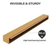 LAUSAINT HOME 72″ Solid Pine Floating Fireplace Mantel Shelf with Hidden Steel Brackets