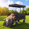 LAUSAINT HOME 3-in-1 Folding Dog Wagon, Large Size Heavy Duty Pet Cart with Canopy, Collapsible All-Terrain Dog Wagon for Medium Dogs, Beach, Shopping & Camping
