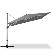LAUSAINT HOME 10FT Patio Umbrella, Outdoor Large Cantilever Umbrella with 360° Rotation, Gray