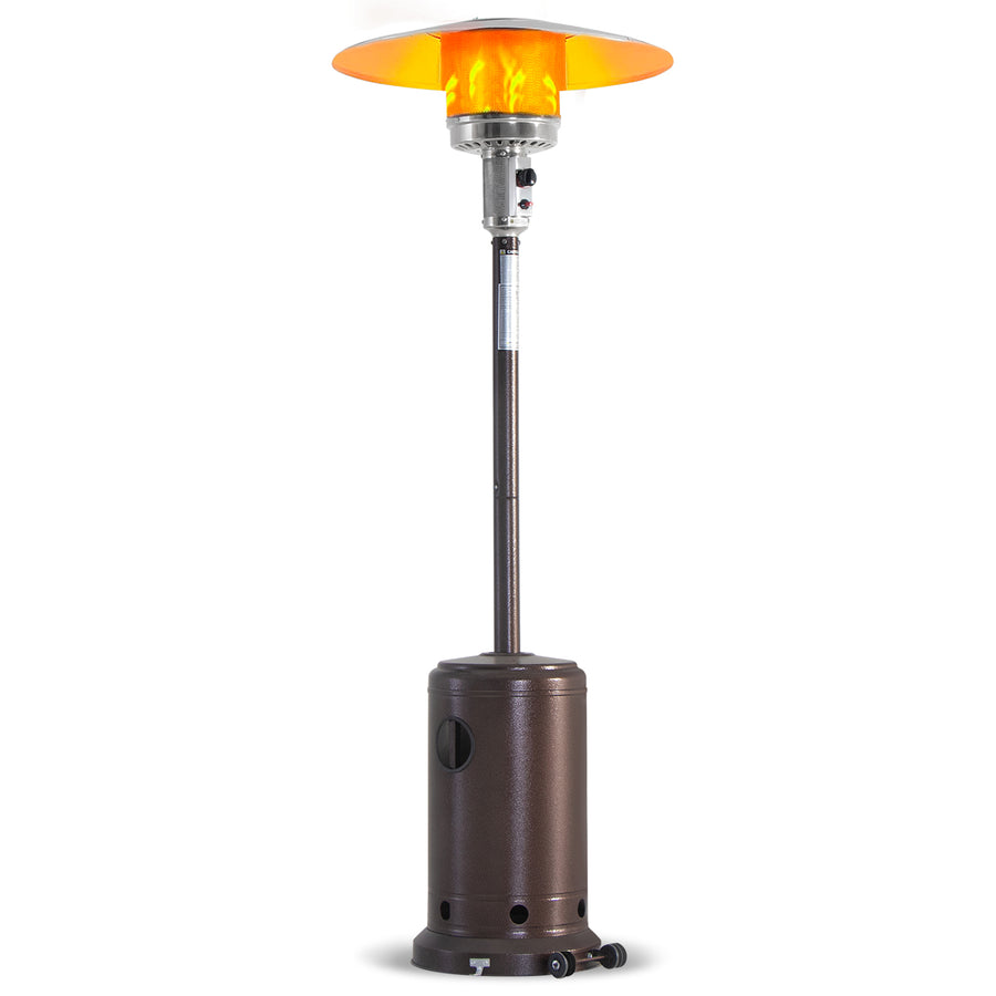 Garden Patio Heater 48000 BTU with Wheels, Fast Heating Propane Gas Heater