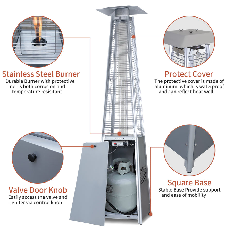 Pyramid Propane Heater 45,000BTU - Patio Propane Heater